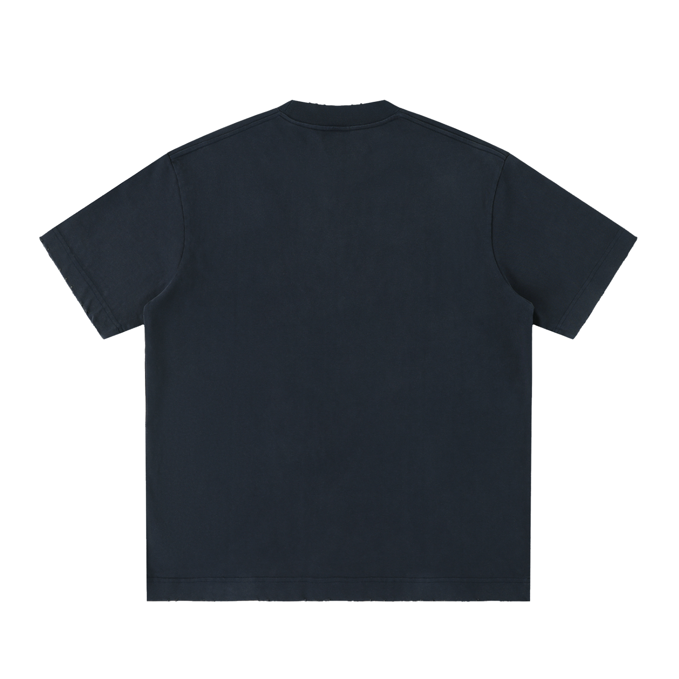 JEJO Heavyweight Vintage Washed Frayed T-Shirt