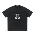 JEJO Heavyweight Vintage Washed Frayed T-Shirt