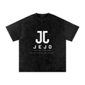 JEJO Snow Washed Oversized Cotton T-Shirt